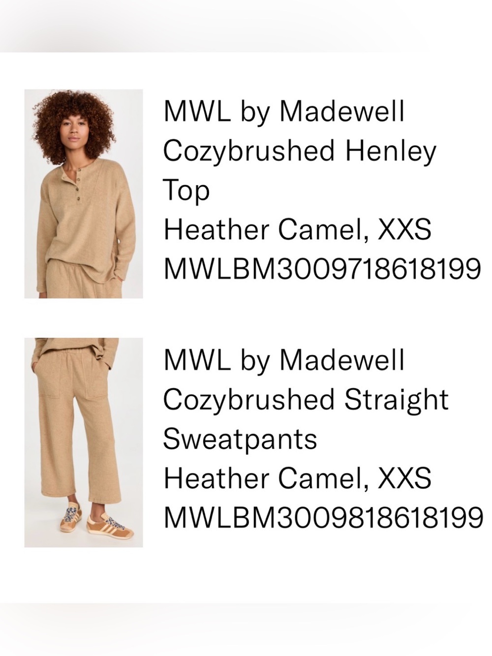 Madewell SET - top & bottom